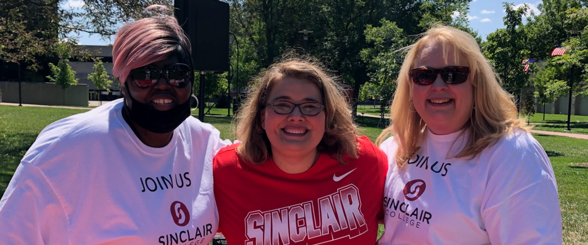 Student Engagement staff welcomed students at the Tartan Lawn Party September 2, 2021.  (L to R: Margaret Bailey, Crystal Bingle, Christine Yancey)Thanks for a great event!